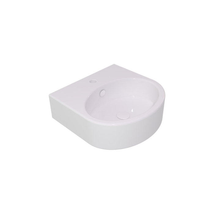 Раковина подвесная 45х44 см белый глянцевый, GSG Ceramic Design Like, LKLAVBW45000