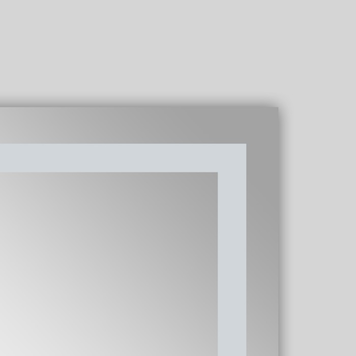 Зеркало 600х800 подсветка, сенсорный выключатель с функцией диммера, подогрев, Azario Ника - AZ-Z-046WHCS