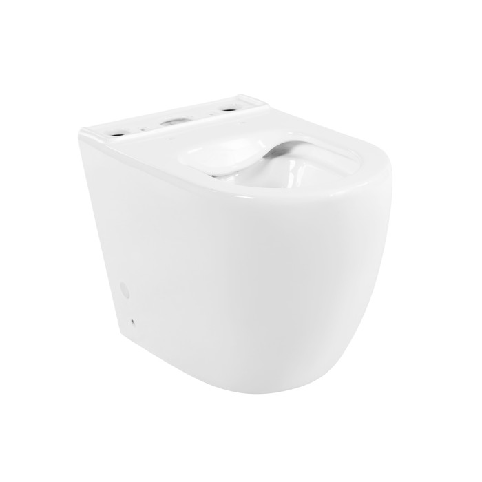 Чаша унитаза безободкового, P-trap, BelBagno, глянцевый белый, Amanda арт. BB051CPR