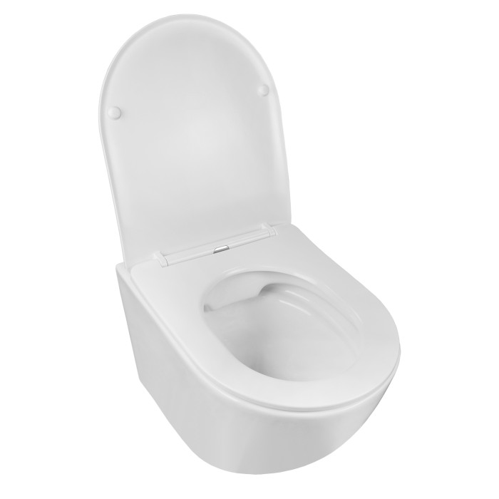 Готовый комплект инсталляция + унитаз Grado безободковый, с быстросъемным сиденьем микролифт  Azario - AZ-8010-1000+AZ-0046 SP