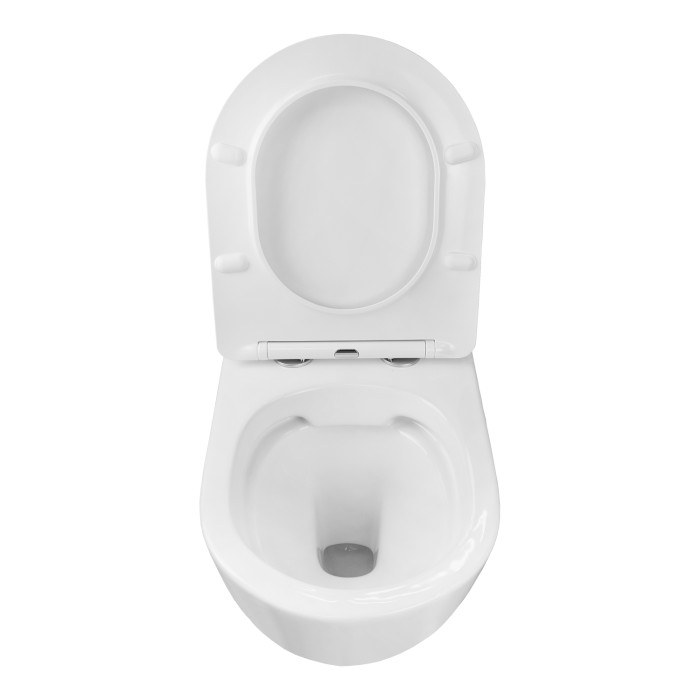 Готовый комплект инсталляция + унитаз Grado безободковый, с быстросъемным сиденьем микролифт  Azario - AZ-8010-1000+AZ-0046 SP