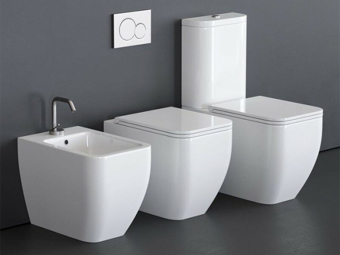 Напольное биде с одним отверстием цвет белый, Scarabeo Teorema 2.0 - 5139