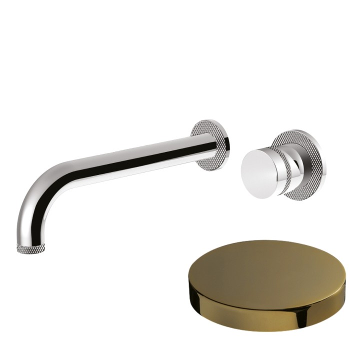 Смеситель встраиваемый для раковины, без донного клапана, Giulini My ring deluxe, золото арт. MR0025DLO