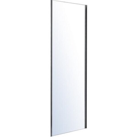 Боковая панель, матовое стекло, профиль хром 80x190, BelBagno UNIQUE арт. UNIQUE-80-FIX-M-Cr