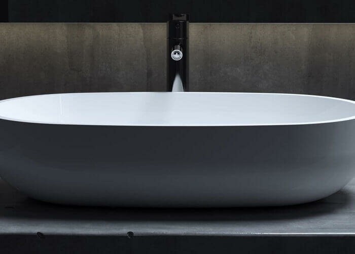 Раковина накладная 64x38,5, матовая, Salini GLORIA арт. 1102205MRF