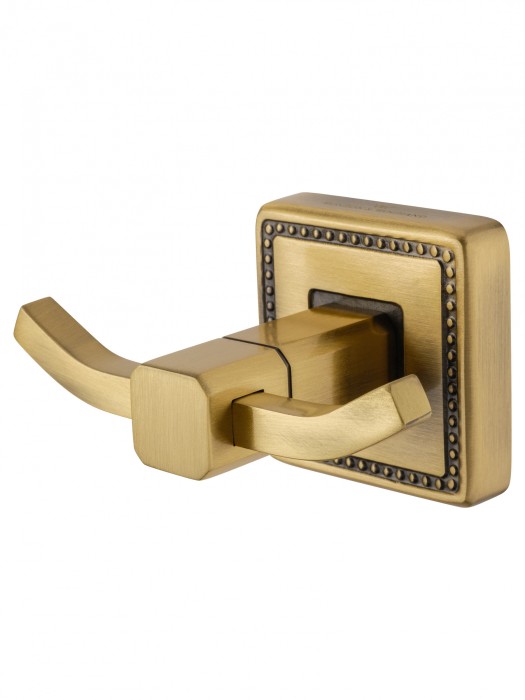 Двойной крючок для ванной, Wonzon &amp; Woghand Roma, WW-7225 цвет: бронза