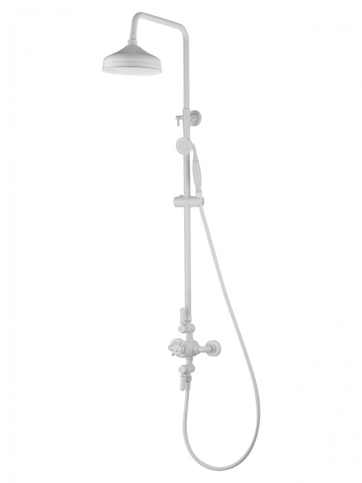 Душевая система с термостатом, Wonzon &amp; Woghand Retro, WW-B3041-MW цвет: белый