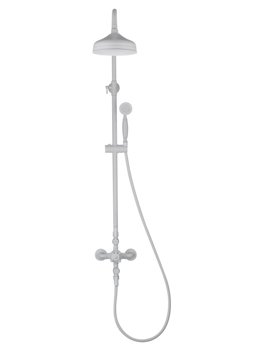 Душевая система с термостатом, Wonzon & Woghand Retro, WW-B3041-MW цвет: белый