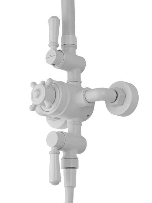 Душевая система с термостатом, Wonzon & Woghand Retro, WW-B3041-MW цвет: белый