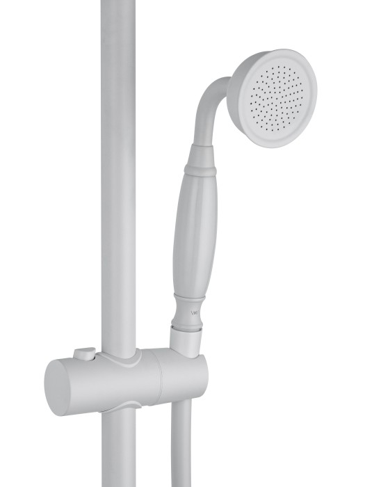 Душевая система с термостатом, Wonzon & Woghand Retro, WW-B3041-MW цвет: белый
