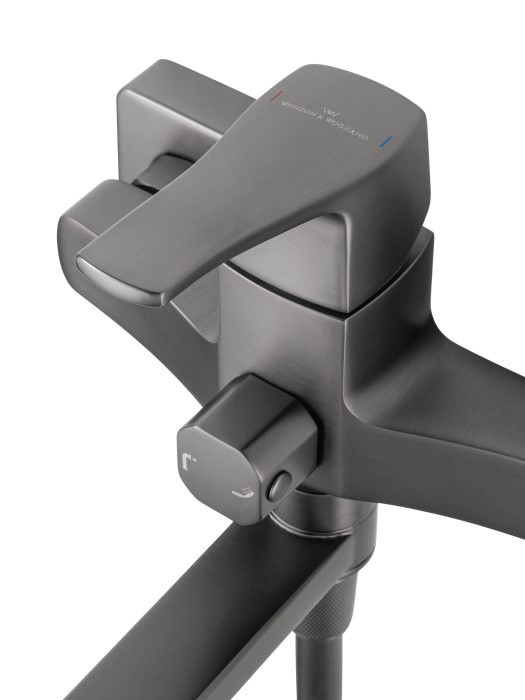 Смеситель для ванны, Wonzon & Woghand Flex, WW-639906-BGM цвет: графит