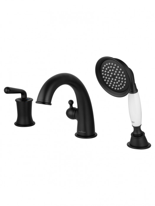 Смеситель на борт ванны, Wonzon &amp; Woghand Steam, WW-88659008-MB цвет: черный