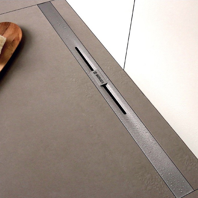 Душевой лоток BERGES SIMPEL 600, хром глянец, S-сифон D50/105 H50, арт.091011