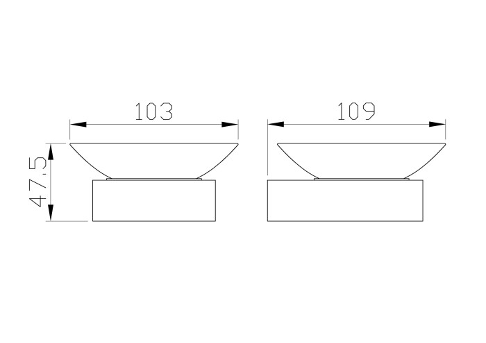 Мыльница с держателем, Wonzon & Woghand Lotte, WW-8322 цвет: хром