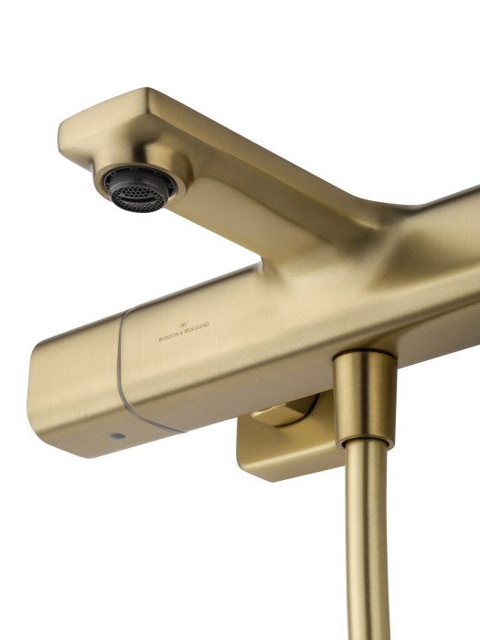 Смеситель для ванны с душевым гарнитуром и термостатом, Wonzon & Woghand Solid, WW-C2011-A-BG цвет: золото