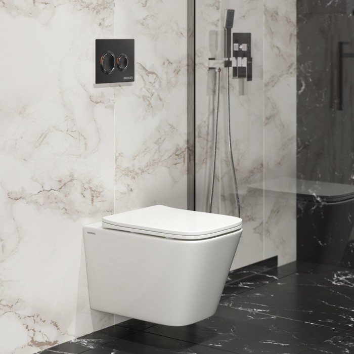 Унитаз BERGES FLOE S, сиденье дюропласт Floe S Slim SO, арт. 082134