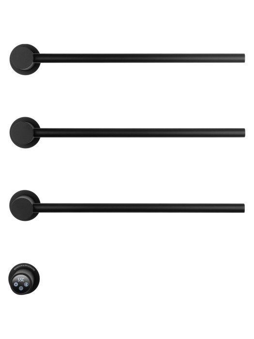 Полотенцесушитель электрический встраиваемый, Wonzon & Woghand Hamburg, WW-AL313-MB цвет: черный