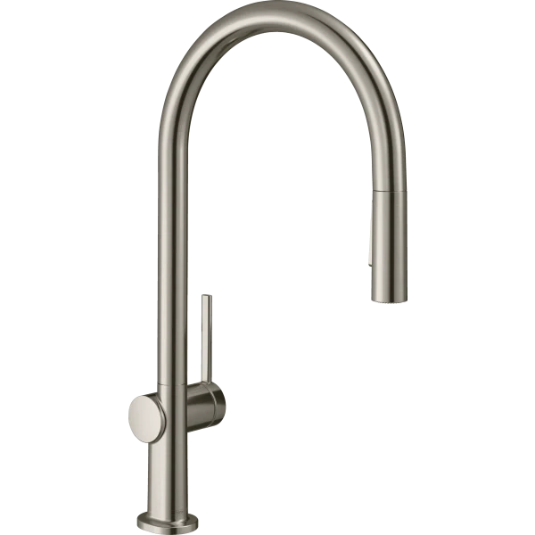 Смеситель для кухни, с вытяжным душем, Hansgrohe Talis M54, нержавеющая сталь арт. 72800800