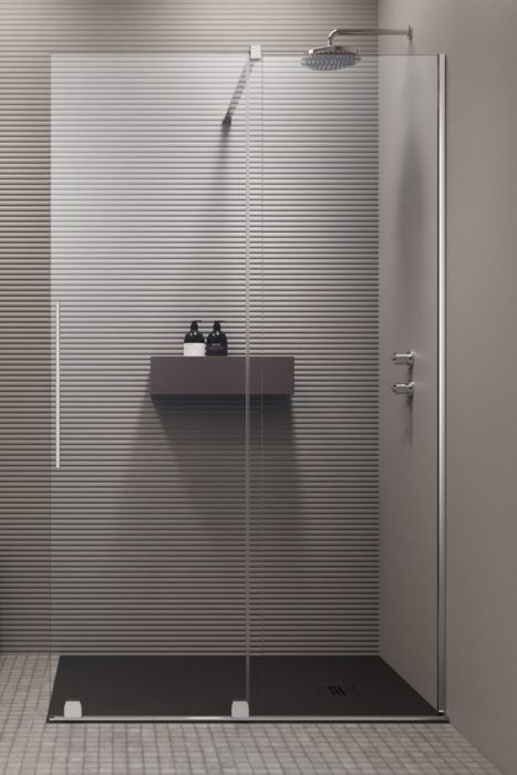Душевая перегородка Radaway Furo Walk-in 120х200см, раздвижная, стекло прозрачное 8мм, профиль хром