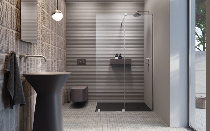 Душевая перегородка Radaway Furo Walk-in 120х200см, раздвижная, стекло прозрачное 8мм, профиль хром