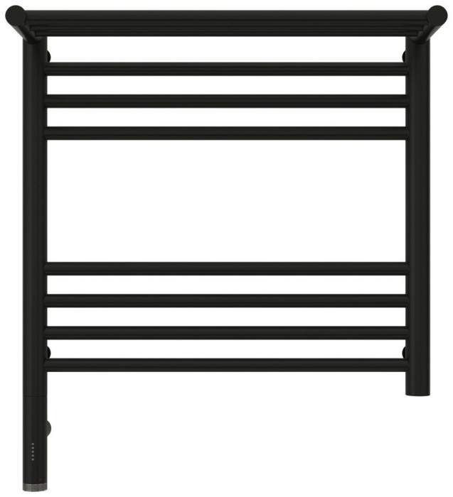 Сунержа Электрический полотенцесушитель 500x500, Богема 3.0 с 1 полкой, 31-5806-5050 цвет: матовый чёрный