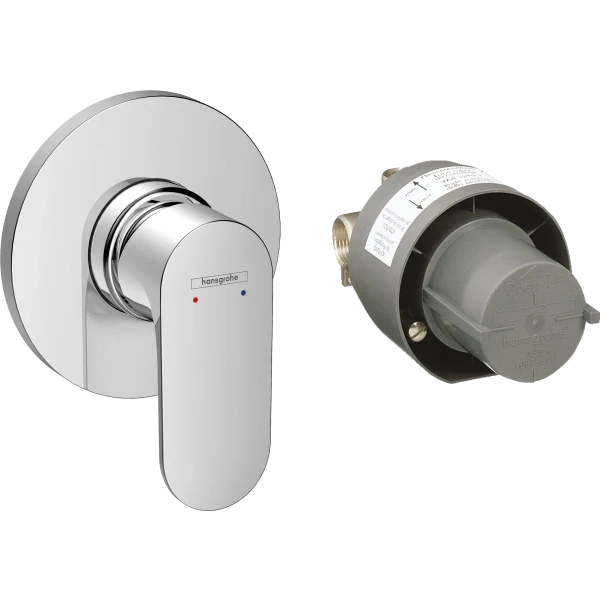 Смеситель для душа скрытого монтажа, в комплекте с монтажной частью, Hansgrohe Rebris S, хром арт. 72648000