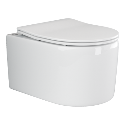Подвесной унитаз с сиденьем Ceramicanova Moments, белый арт. CN3003