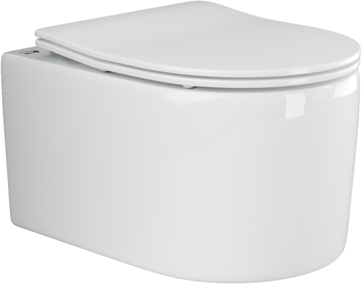 Подвесной унитаз с сиденьем Ceramicanova Moments, белый арт. CN3003