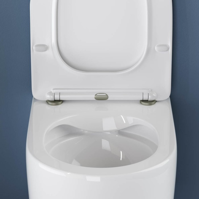 Подвесной унитаз с сиденьем Ceramicanova Moments, белый арт. CN3003