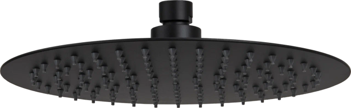 Верхний душ с шарнирным соединением 30 см черный матовый, Remer, 357UFM30NOX