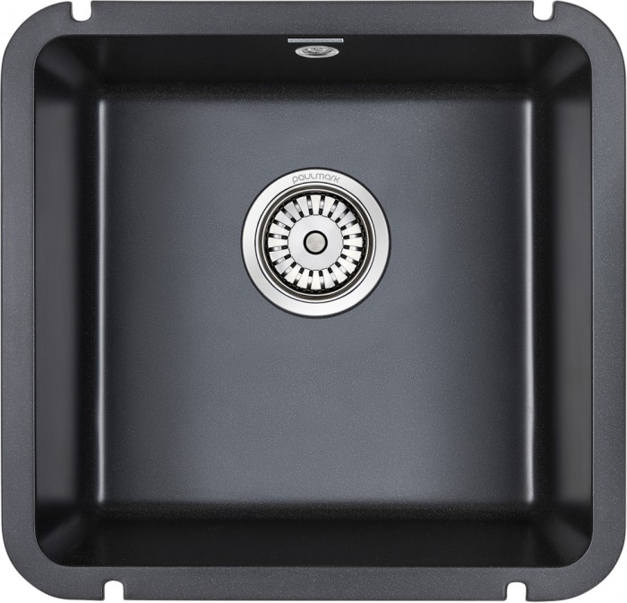 Мойка для кухни гранит 455х435 Paulmark UNTER 50, черный - PM204543-BL