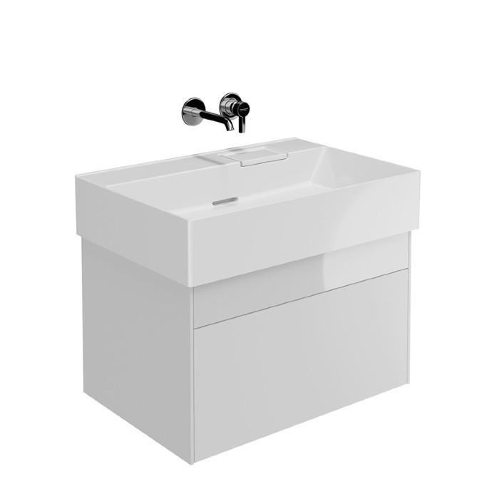 Тумба подвесная 2 ящика 70 см, Logica Kerama Marazzi, белый - LOG.70.2\WHT