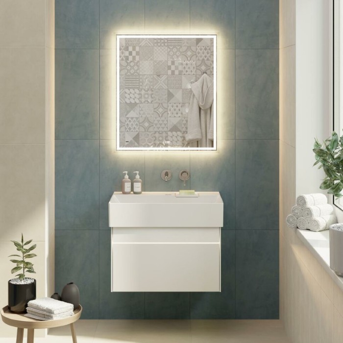 Тумба подвесная 2 ящика 70 см, Logica Kerama Marazzi, белый - LOG.70.2\WHT