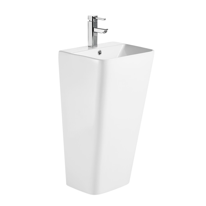 Раковина напольная FRETTA SQUARE 440х380х835 отдельностоящая прямоугольная, Azario FRETTA SQUARE - AZ-302