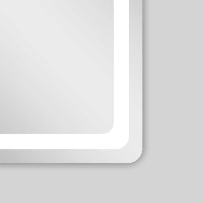 Зеркало 600х800 подсветка, сенсорный выключатель с функцией диммера, подогрев, Azario Lotos - AZ-Z-043WHCS