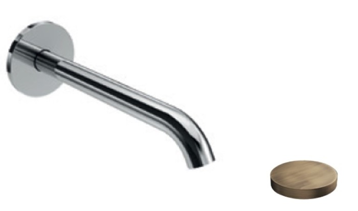 Излив, d18 мм, 180 мм, Giulini My future, бронза матовая арт. 5082-18BROP