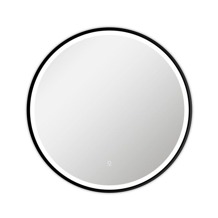 Зеркало D800 сенсорный выключатель с функцией диммера, алюминиевая черная рама, Azario Ника - AZ-Z-012CS