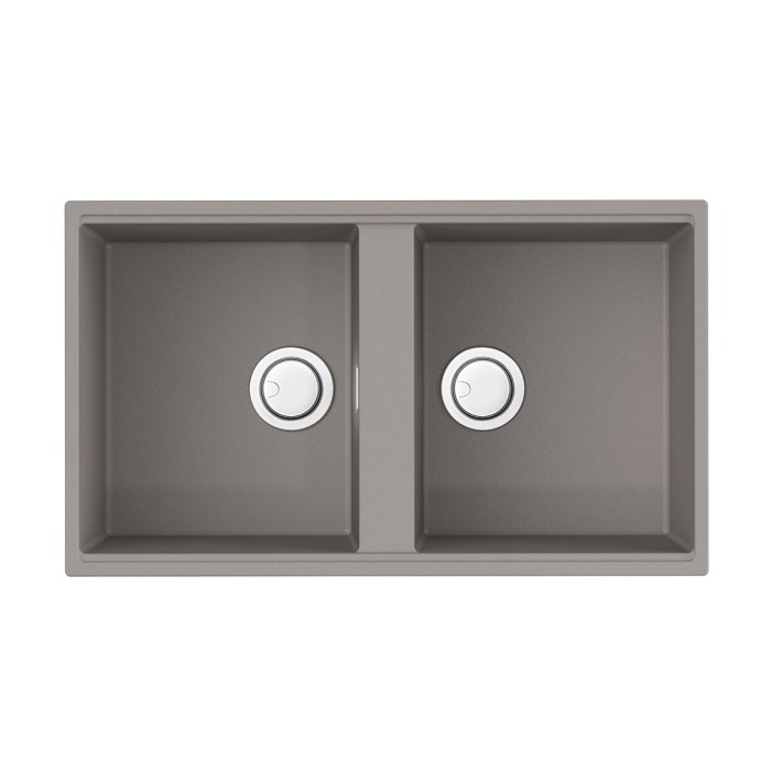 Кухонная мойка Omoikiri Kitagawa 83-2-U-GR Artceramic, цвет leningrad grey арт. 4993810