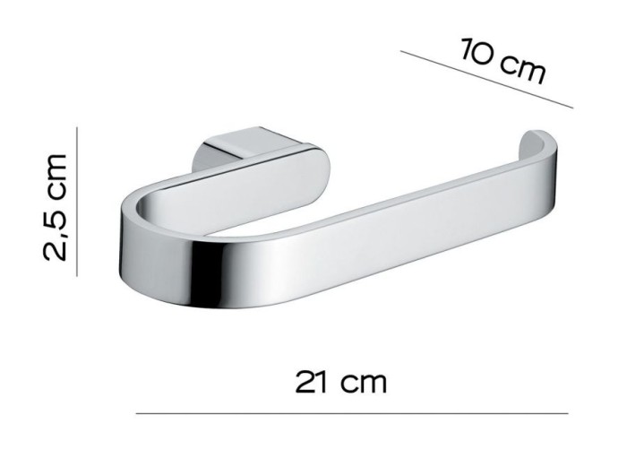 Полотенцедержатель - полукольцо Azzorre Gedy, A170(13) цвет: хром