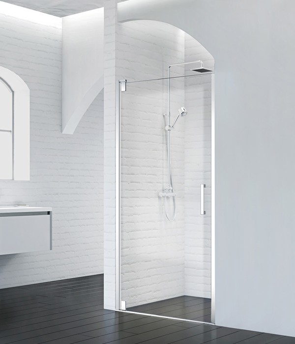Душевая дверь в нишу 90x195 BelBagno, глянцевый хром, Marmi арт. MARMI-B-1-90-C-Cr