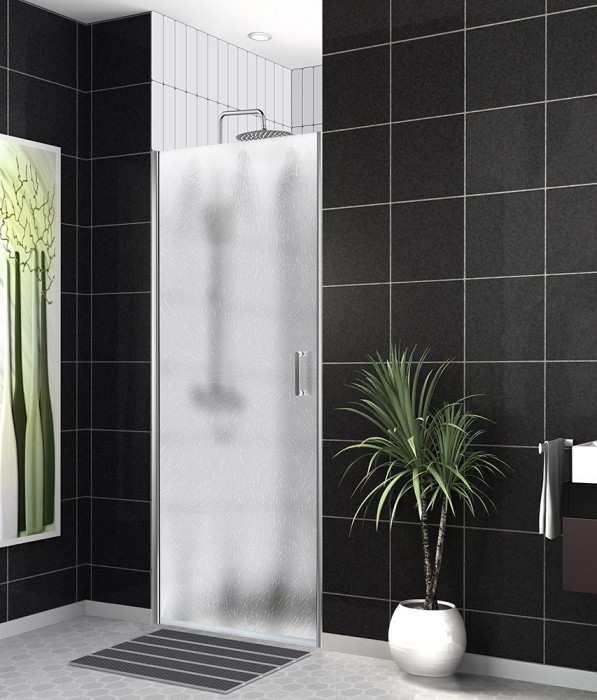 Душевая дверь в нишу 90x190 BelBagno, глянцевый хром, Uno арт. UNO-B-1-90-CH-Cr