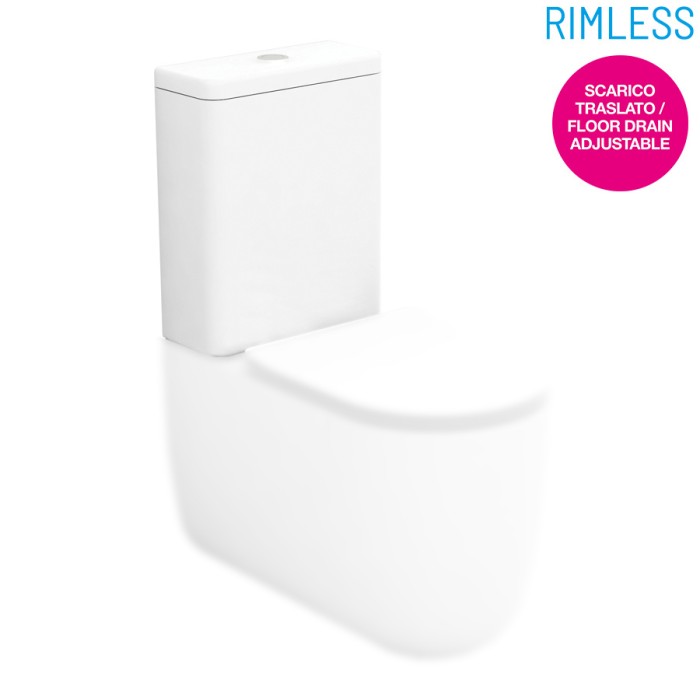 Бачок с двухрежимным сливным механизмом, 3/4, 5 л, Olympia ceramica Milady, белый глянцевый арт. MIL71PF101