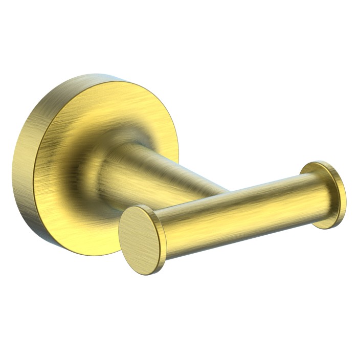 Двойной крючок для ванной, Wonzon &amp; Woghand Simple, WW-6525-BG цвет: золото