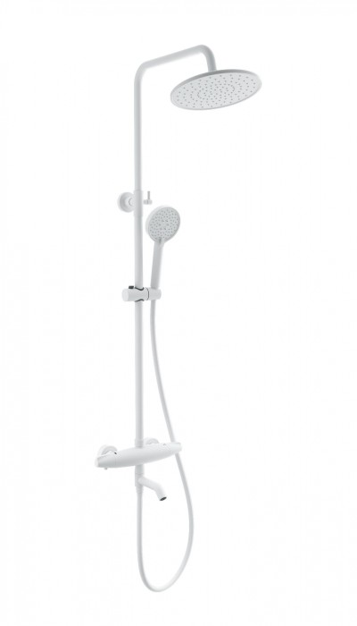 Душевая система с термостатом, Wonzon &amp; Woghand Capsule, WW-B3031-A3-MW цвет: белый