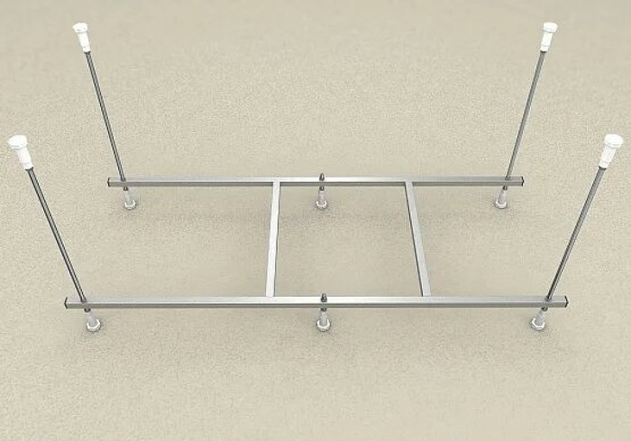 Сборный каркас к ванне 120см (шпильки) Aquatek Мия арт. KAR-0000046