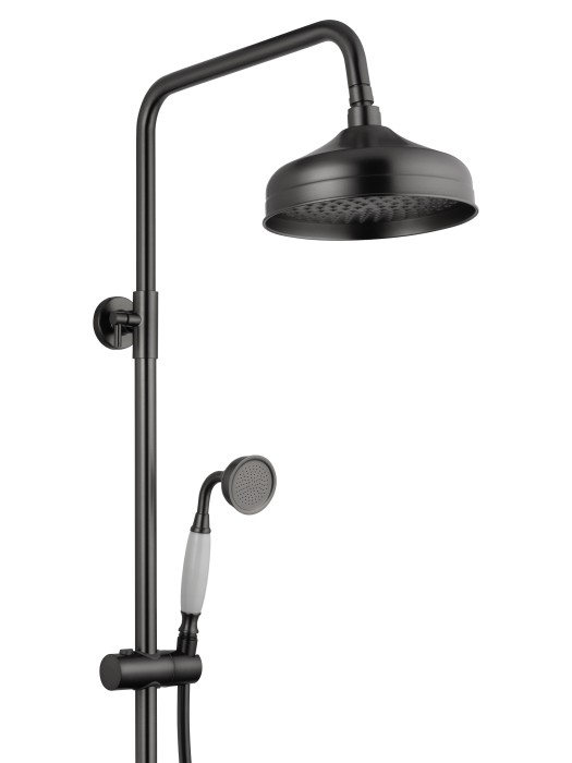 Душевая система с термостатом, Wonzon & Woghand Retro, WW-B3041-BGG цвет: графит