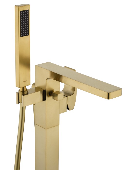 Смеситель для ванны напольного монтажа, Wonzon & Woghand Fit, WW-88649009-BG цвет: золото