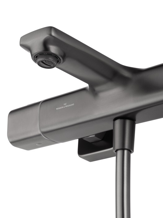 Смеситель для ванны с душевым гарнитуром и термостатом, Wonzon & Woghand Solid, WW-C2011-A-BGG цвет: графит