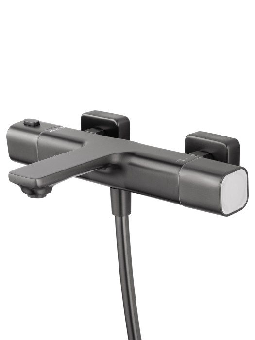 Смеситель для ванны с душевым гарнитуром и термостатом, Wonzon & Woghand Solid, WW-C2011-A-BGG цвет: графит