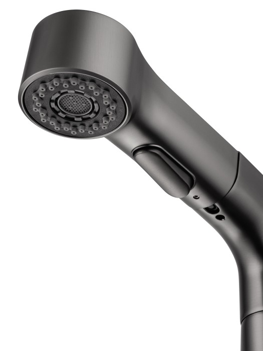 Смеситель для раковины с выдвижным изливом, Wonzon & Woghand, WW-121B108-BGG цвет: графит